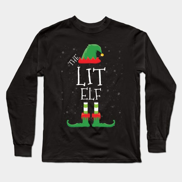 LIT Elf Family Matching Christmas Group Funny Gift Long Sleeve T-Shirt by tabaojohnny